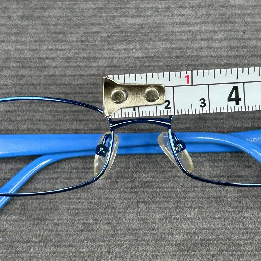 Blue Two-Tone Rectangular Y2k Eyeglass Frames G013 53-17-135 COL.01